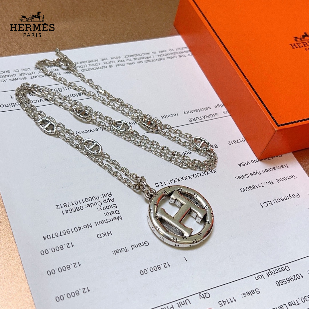 【HERMES】ネックレス、新しいネックレス万能シンプルファッションオーナメント 2473