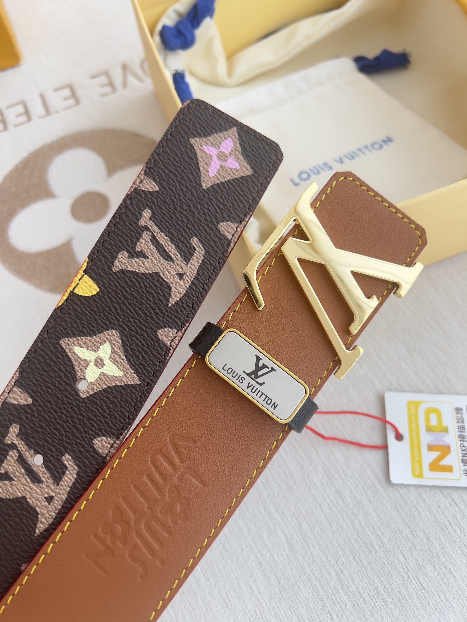 【LOUIS VUITTON】(ルイヴィトン) 3.8cmベルト メンズ  24706