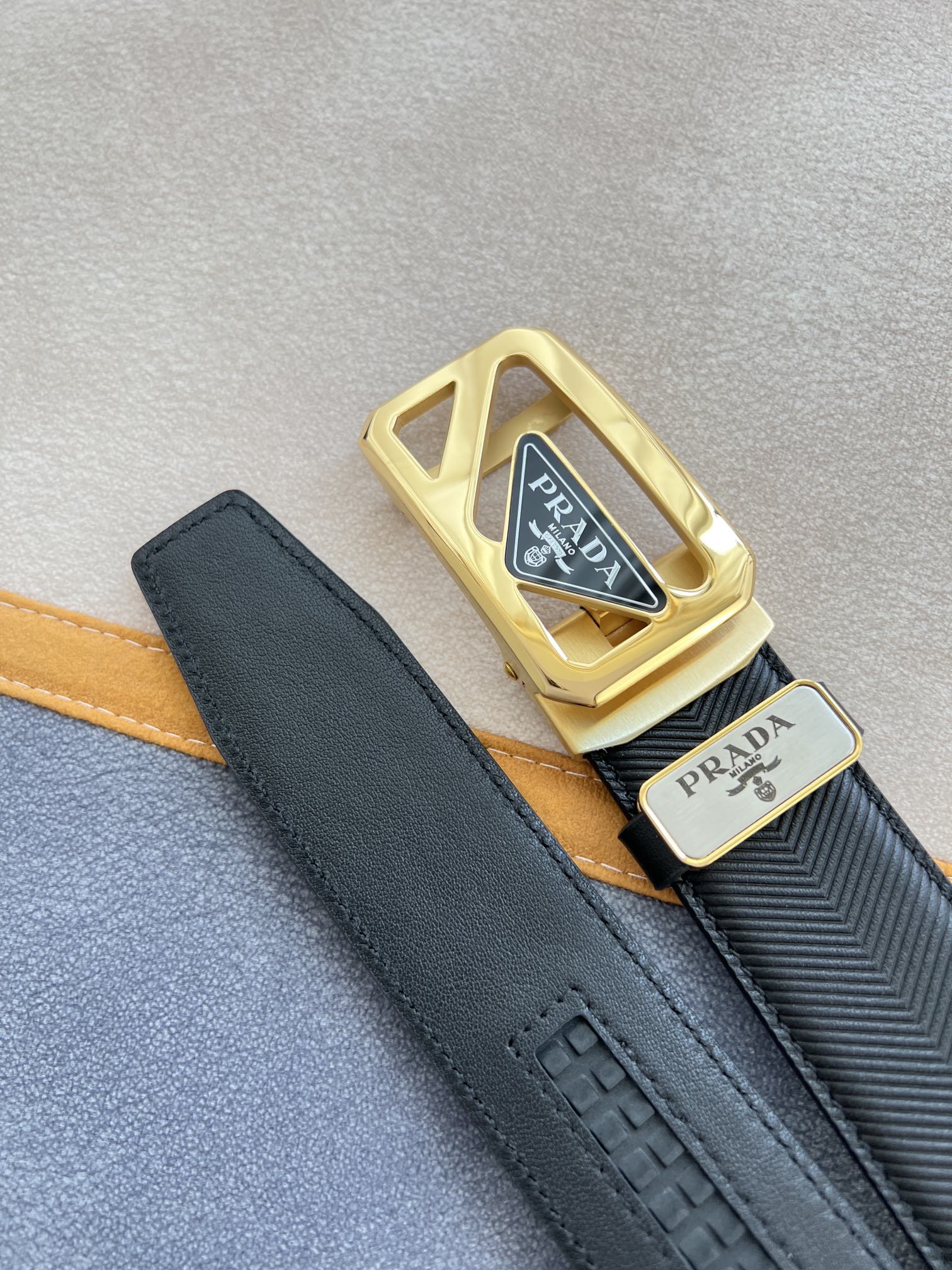 【PRADA】(プラダ) 3.5cmベルト メンズ