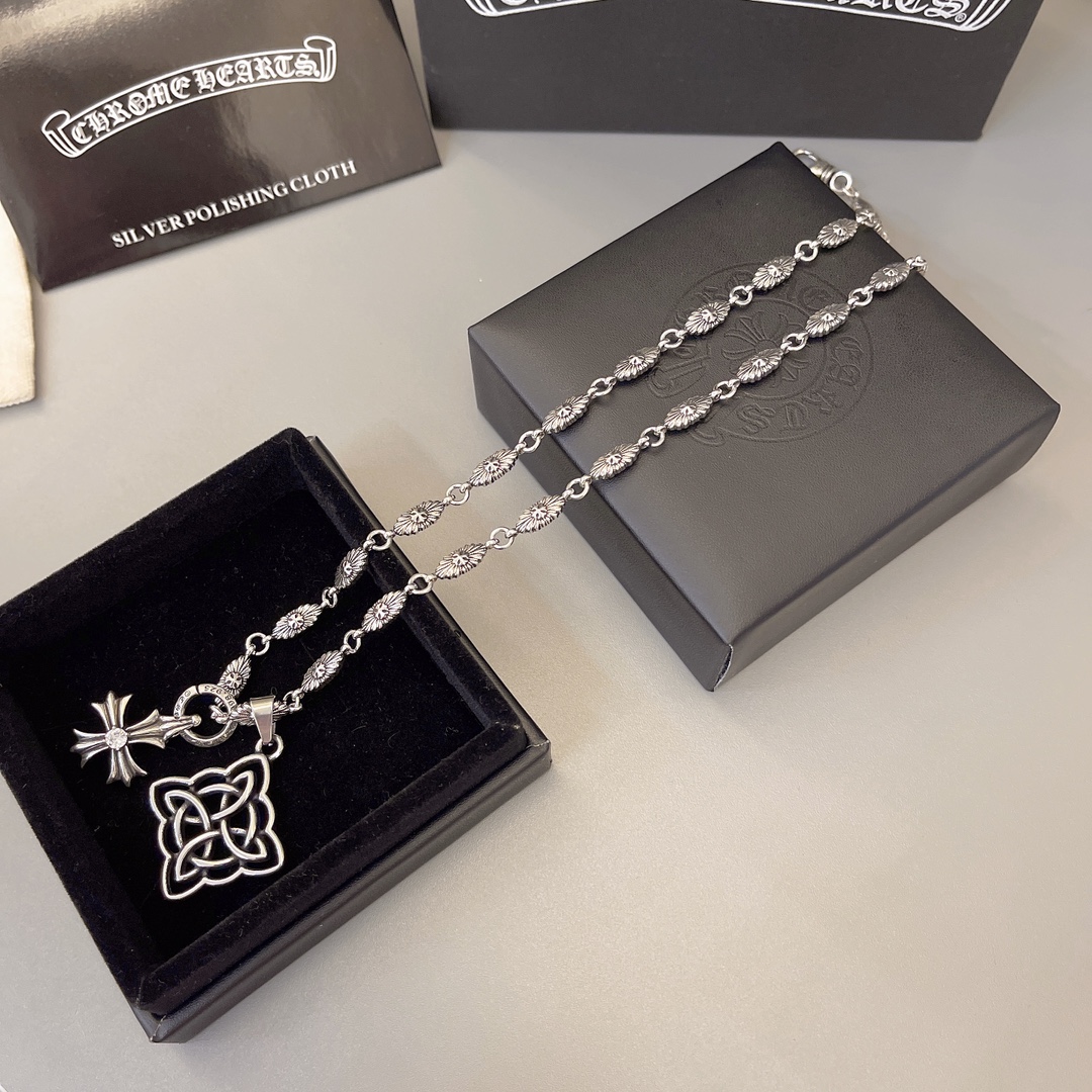 【CHROME HEARTS】ネックレス、新しいネックレス万能シンプルファッションオーナメント240812