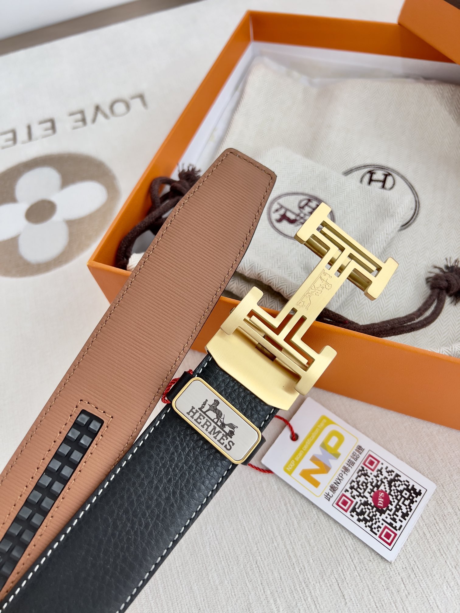 【Hermès】(エルメス) 3.5cmベルト メンズ