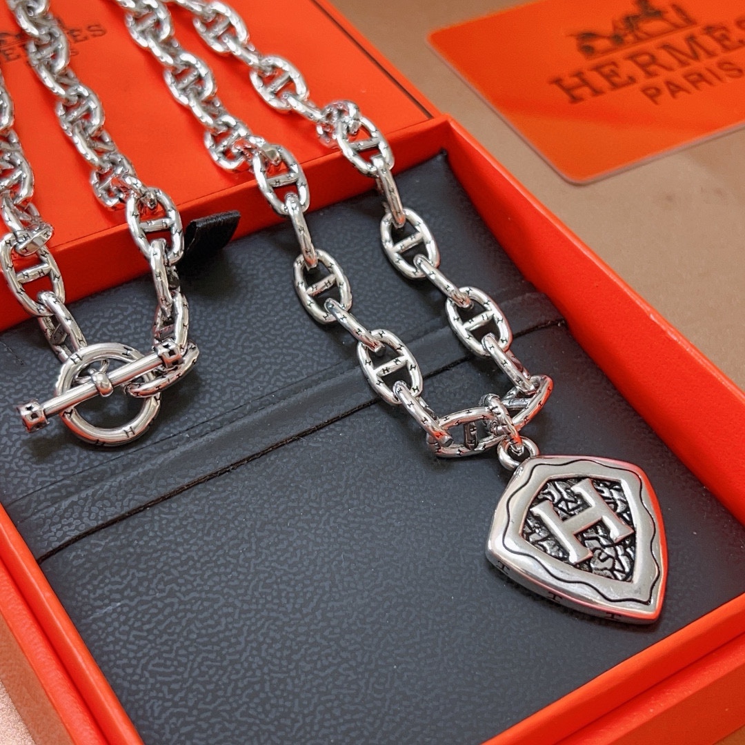 【 HERMES】ネックレス、新しいネックレス万能シンプルファッションオーナメント 2473