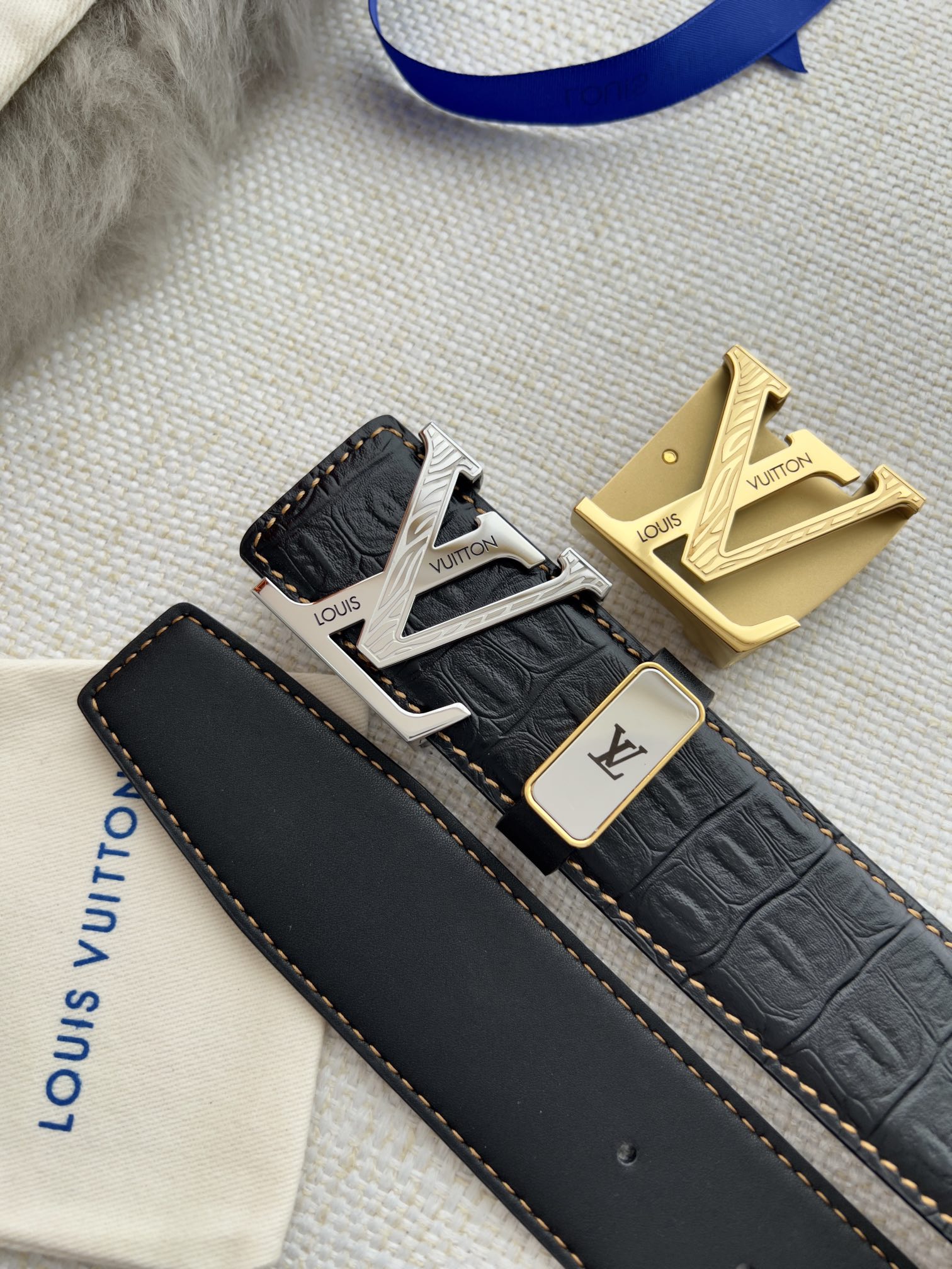 【LOUIS VUITTON】(ルイヴィトン) 3.8cmベルト メンズ  24706
