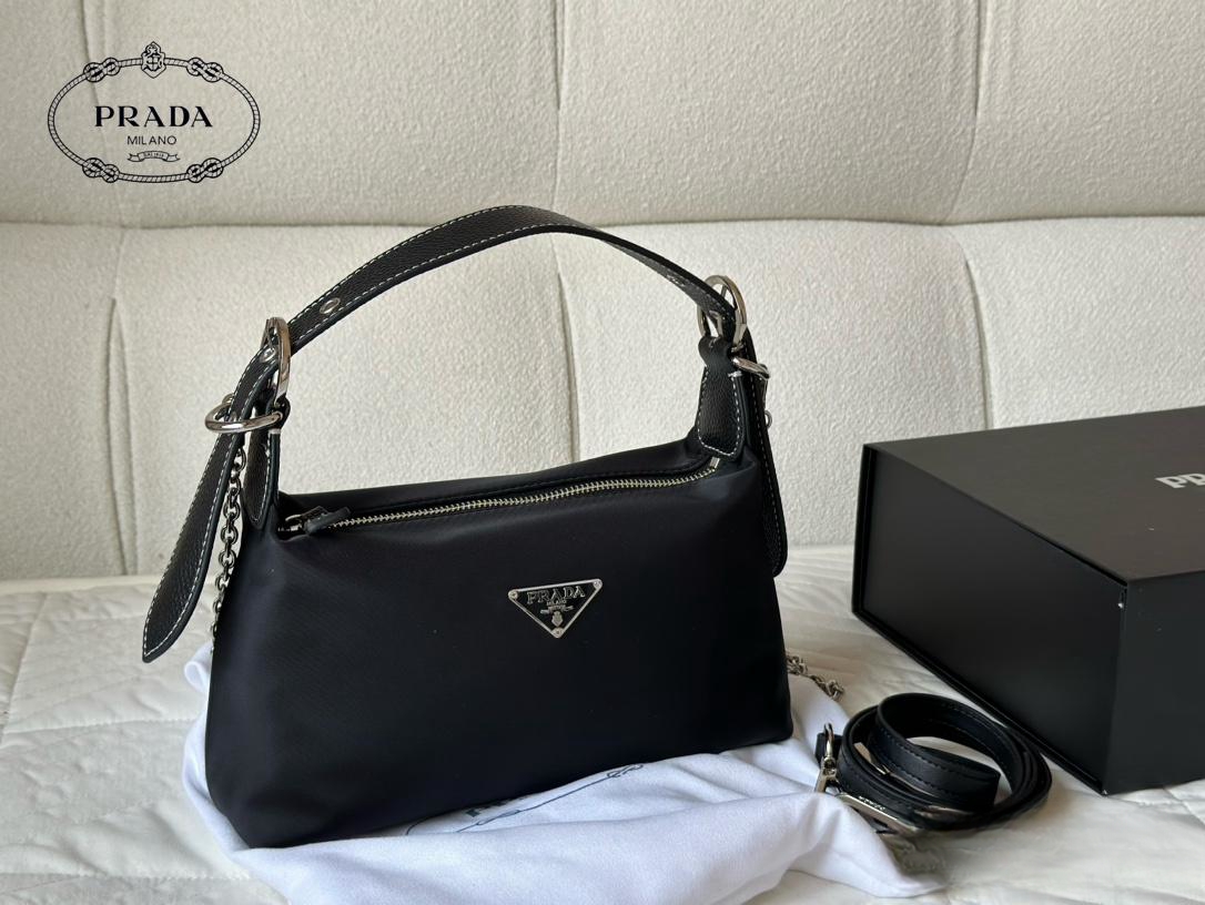 【PRADA 公式旗艦店】プラダ  ハンドバッグ 当日出荷 好評に付き再入荷！27*14CM