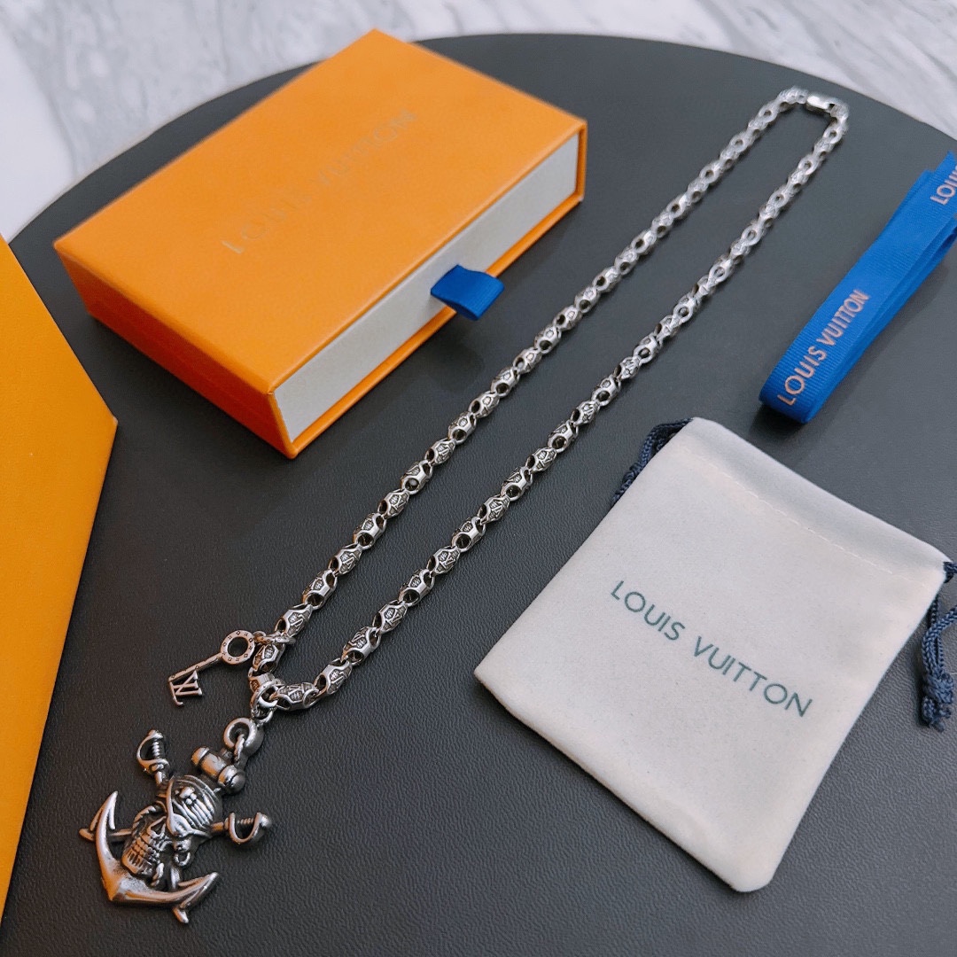 【 LOUIS VUITTON】ネックレス、新しいネックレス万能シンプルファッションオーナメント