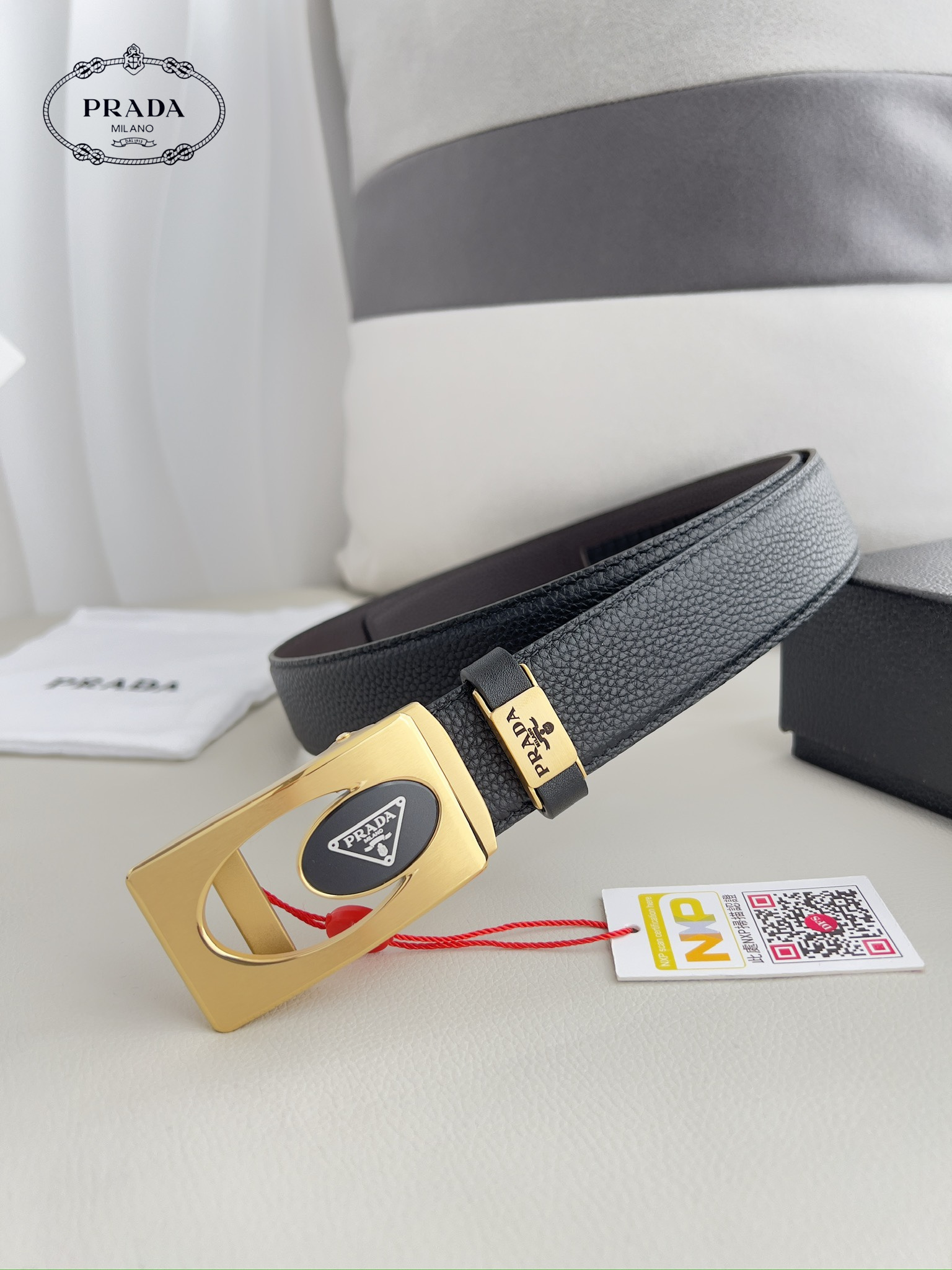 【PRADA】(プラダ) 3.5cmベルト メンズ