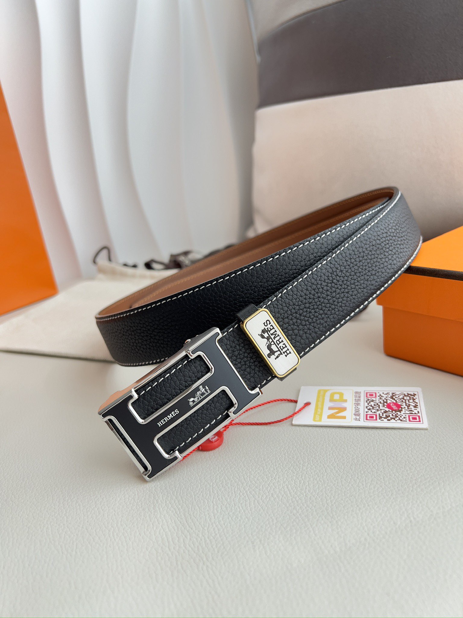 【Hermès】(エルメス) 3.5cmベルト メンズ