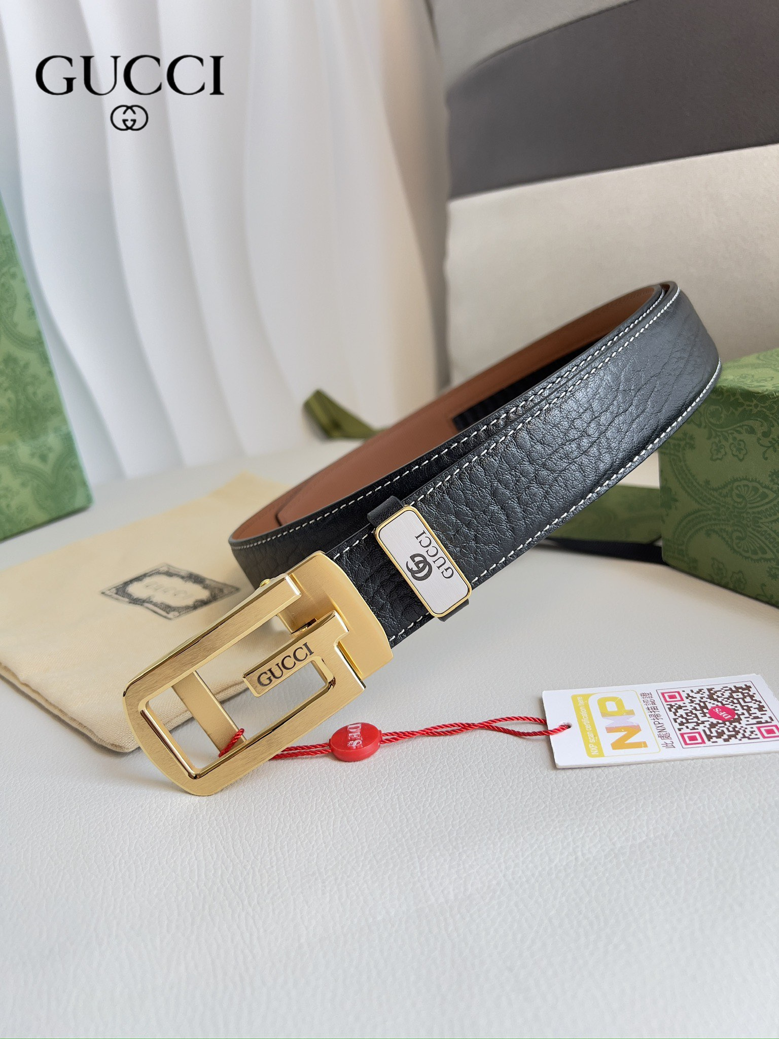 【GUCCI】(グッチ) 3.5cmベルト メンズ