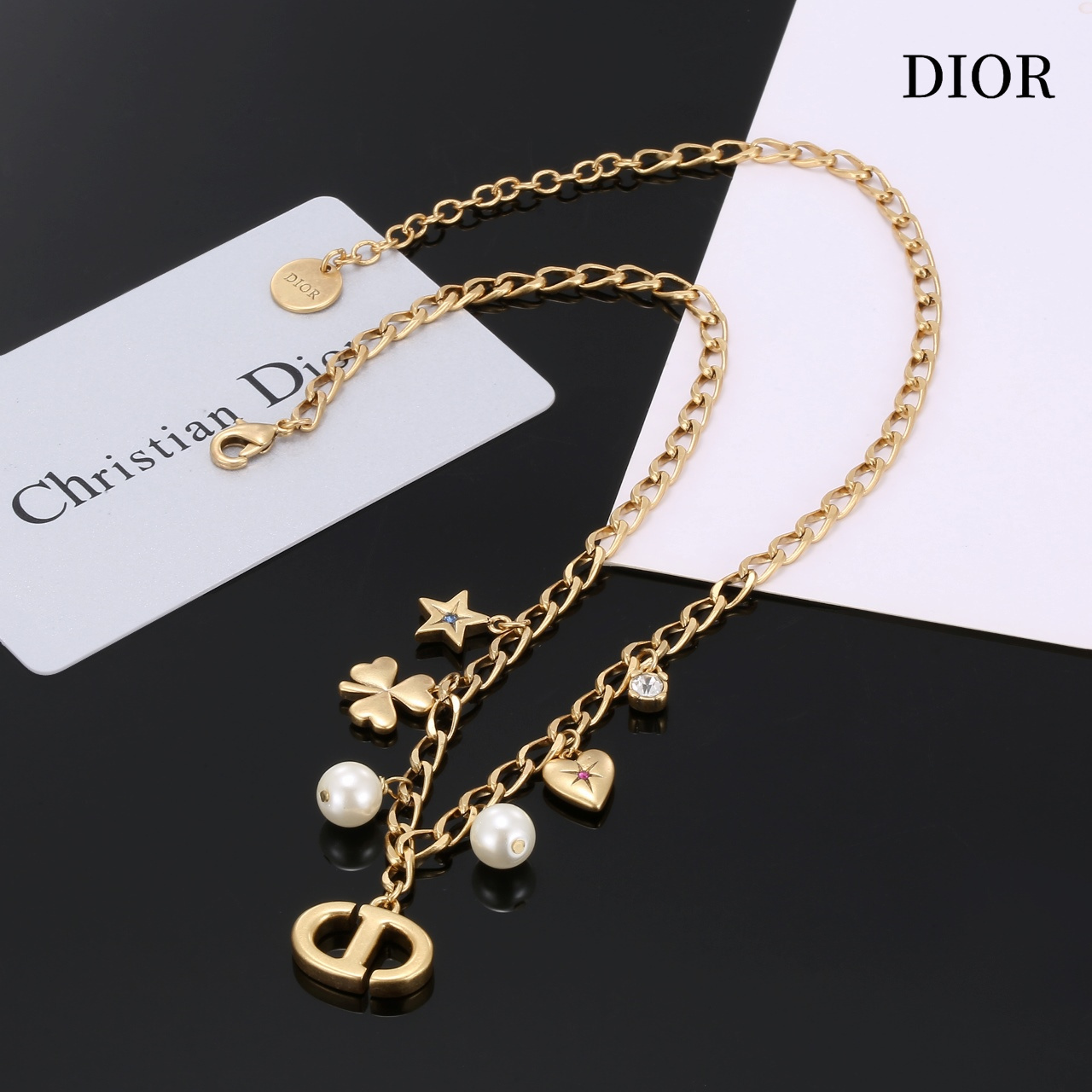 【DIOR】ネックレス、新しいネックレス万能シンプルファッションオーナメント