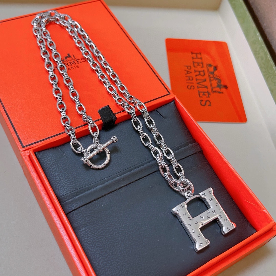 【HERMES】ネックレス、新しいネックレス万能シンプルファッションオーナメント 2473