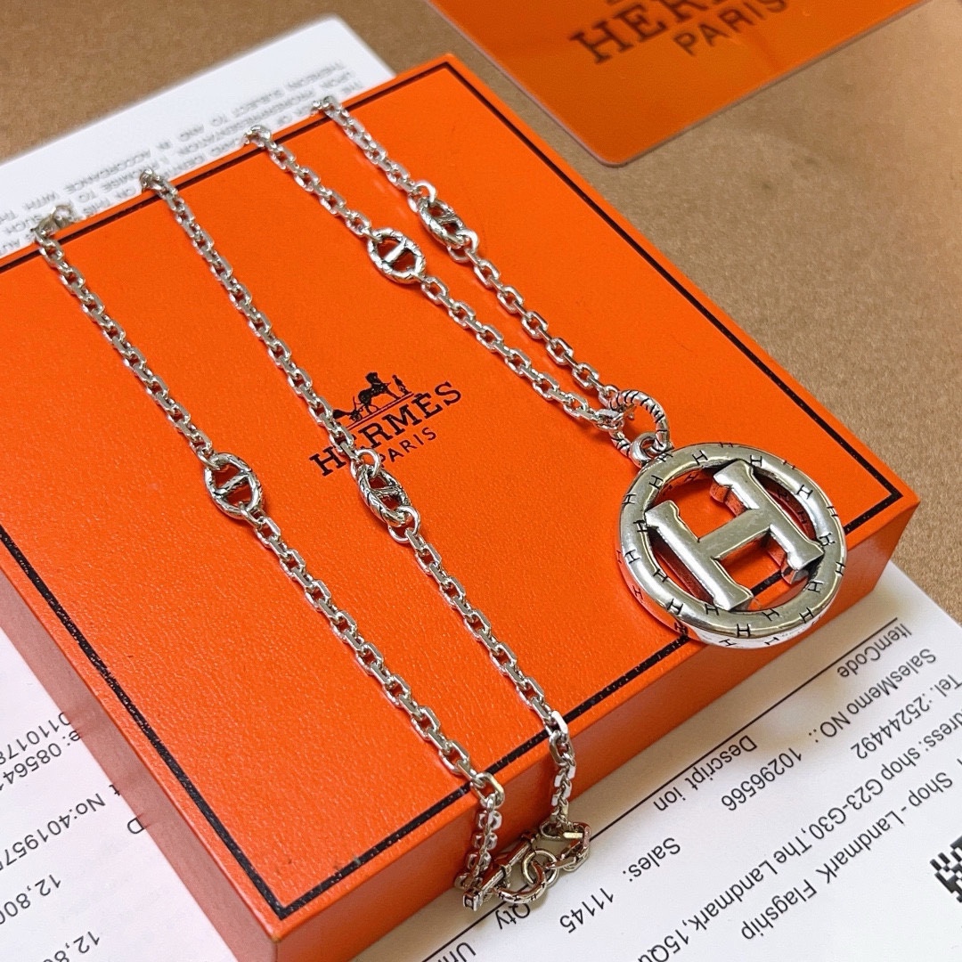 【HERMES】ネックレス、新しいネックレス万能シンプルファッションオーナメント 2473