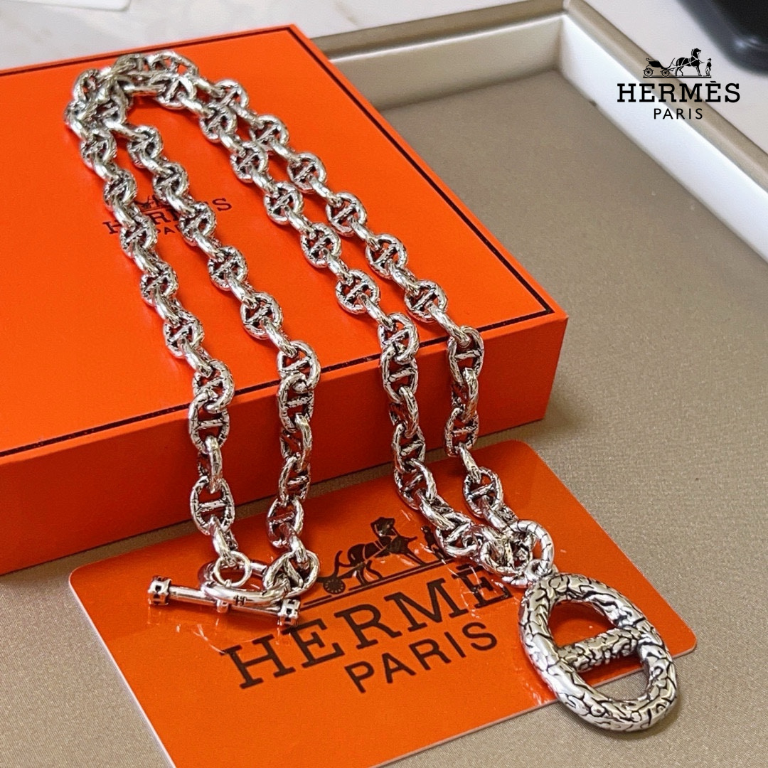 【HERMES】ネックレス、新しいネックレス万能シンプルファッションオーナメント 2473