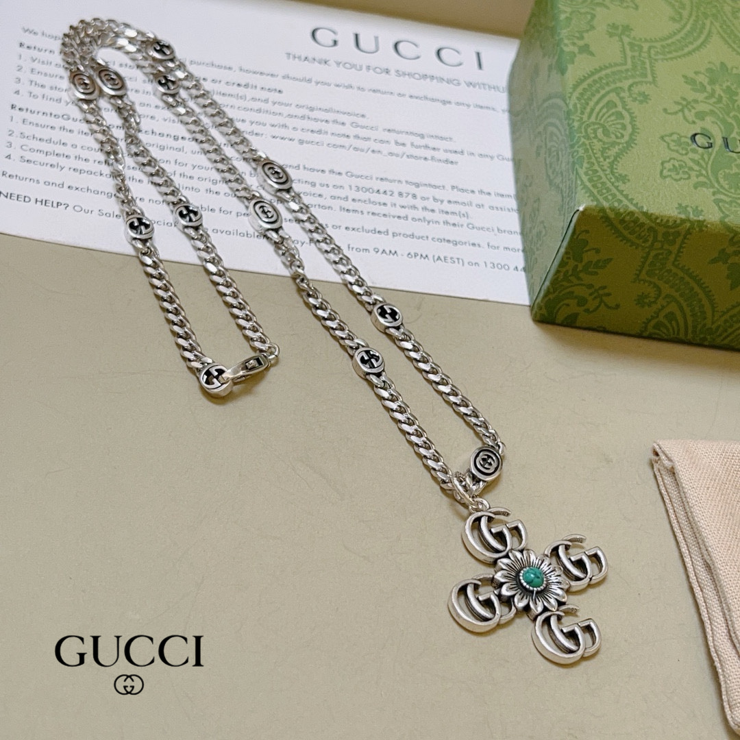 【GUCCI】ネックレス、新しいネックレス万能シンプルファッションオーナメント 2474