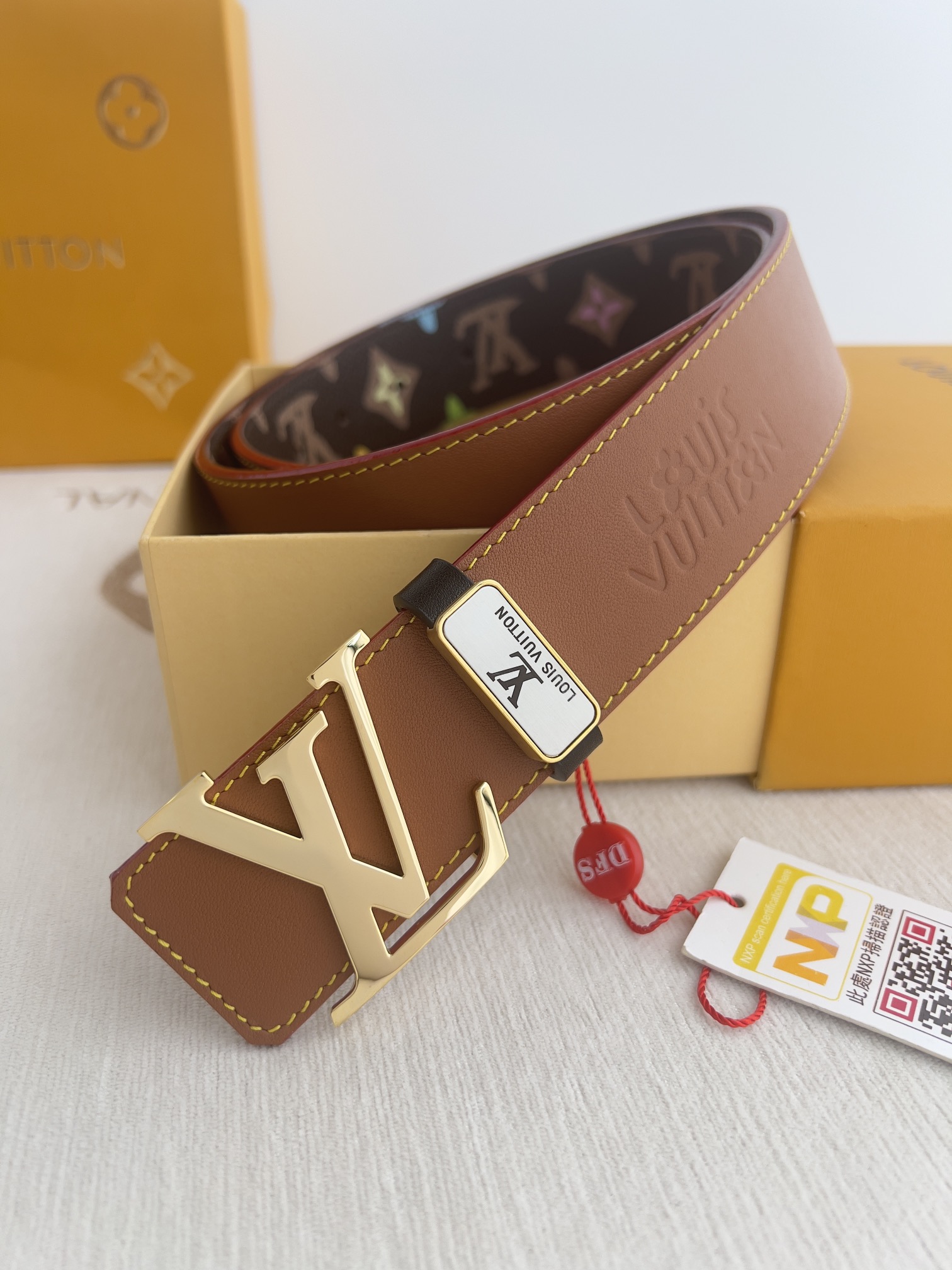 【LOUIS VUITTON】(ルイヴィトン) 3.8cmベルト メンズ  24706