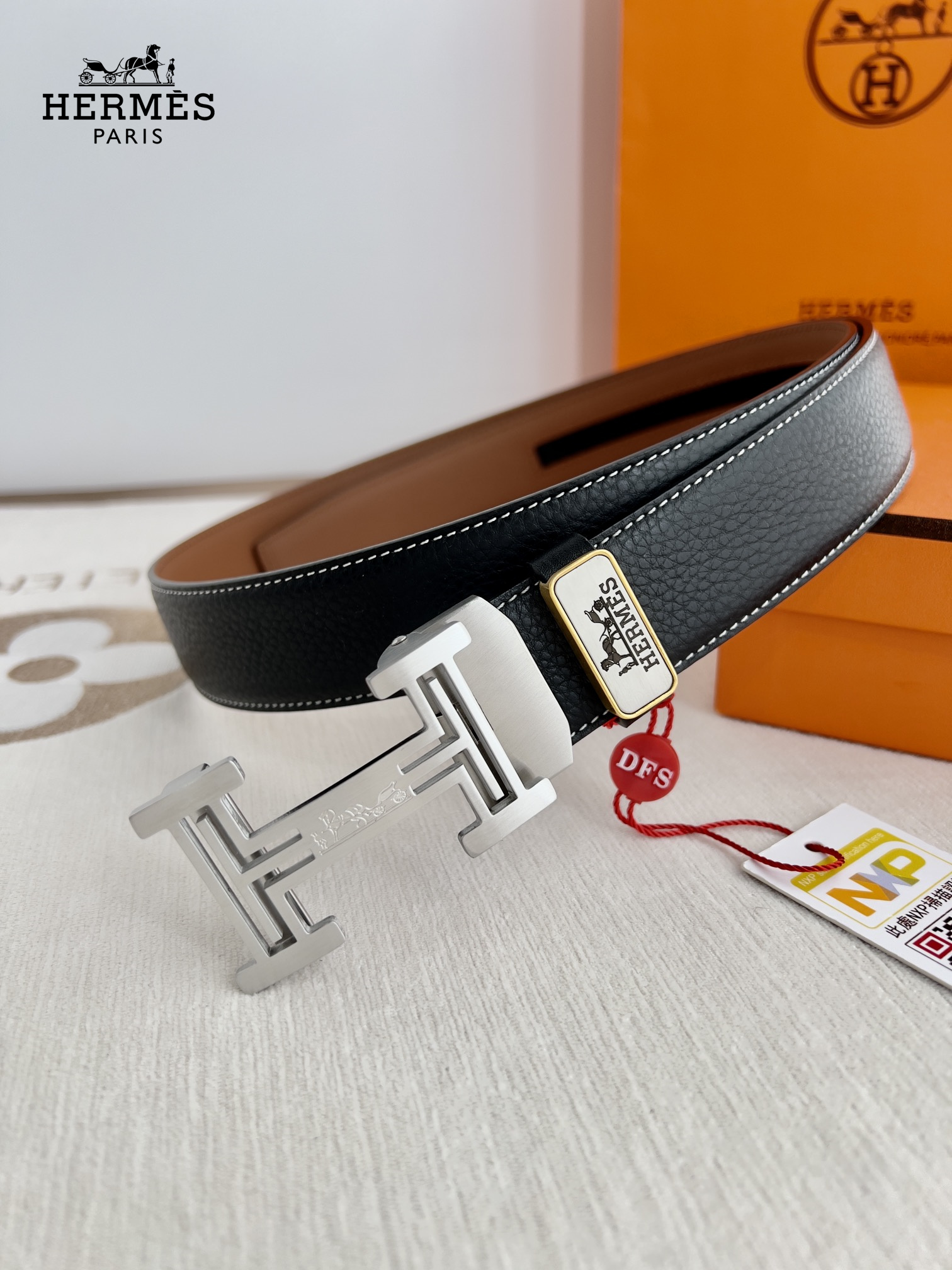 【Hermès】(エルメス) 3.5cmベルト メンズ