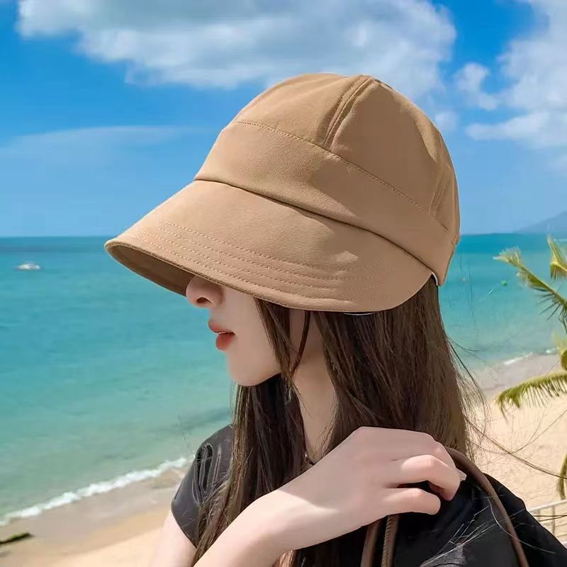 率性時尚六角頂顯臉小全臉防曬遮陽帽