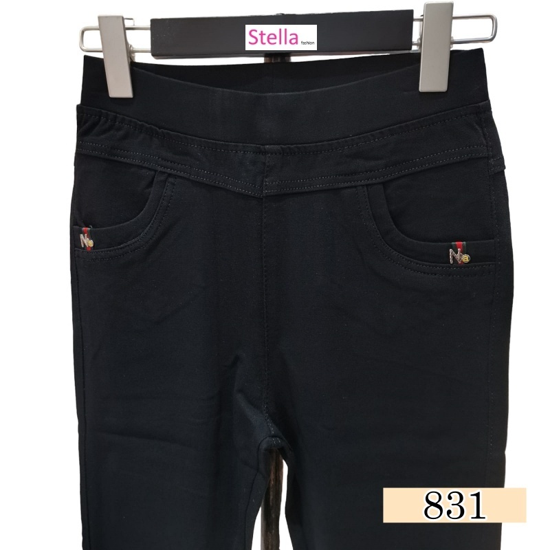 Stella Fashion  Women Jean Black Leggings  Medium Waist Plus Size XL-6XL Stretchable Tight Fitting Jeans