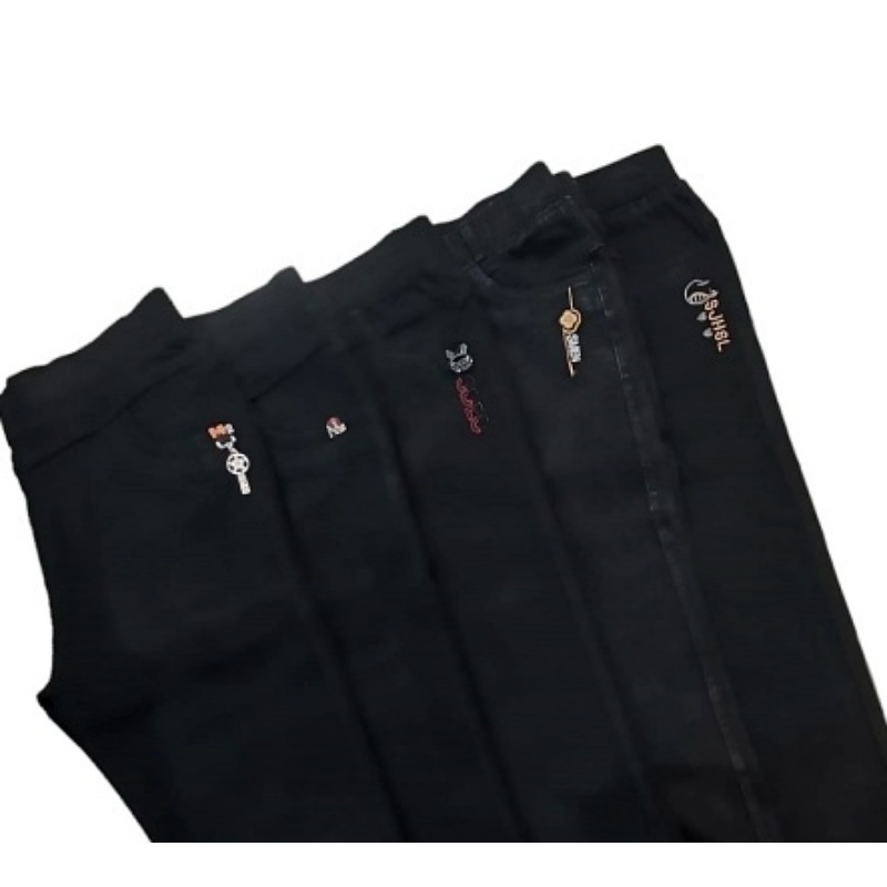 Stella Fashion  Women Jean Black Leggings  Medium Waist Plus Size XL-6XL Stretchable Tight Fitting Jeans-Stella's Fashion