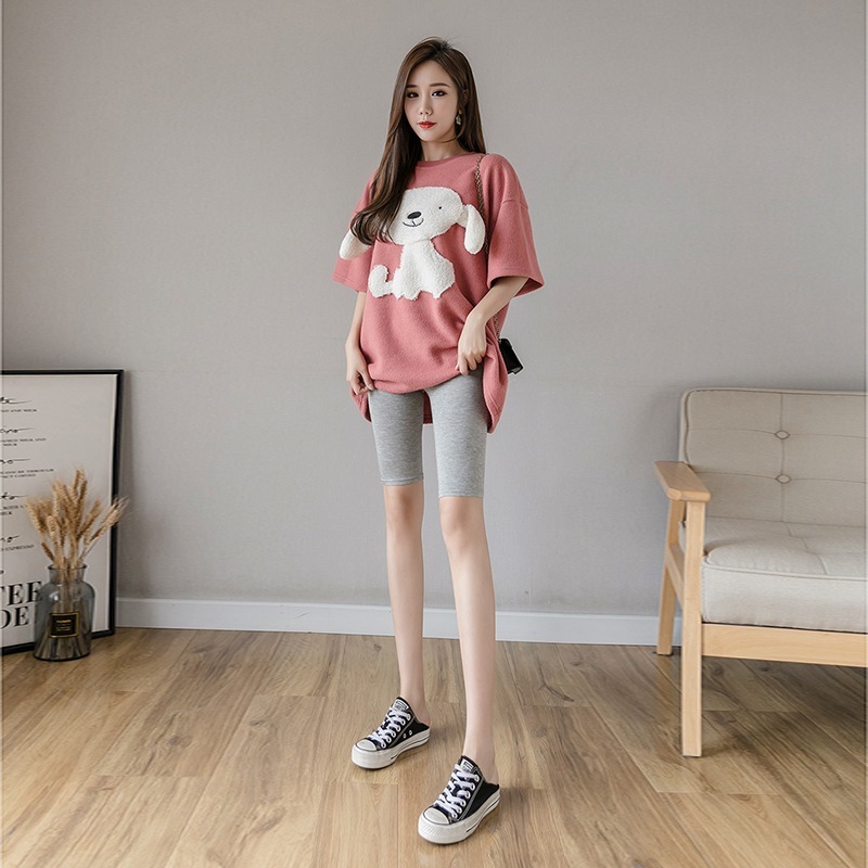Stella Fashion High Waist Modal Cropped Leggings Half Length Safety Pants Leggings Women Plus Size Slimming Middle Pants-Stella's Fashion