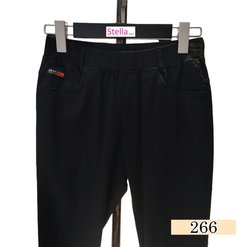 Stella Fashion  Women Jean Black Leggings  Medium Waist Plus Size XL-6XL Stretchable Tight Fitting Jeans-Stella's Fashion