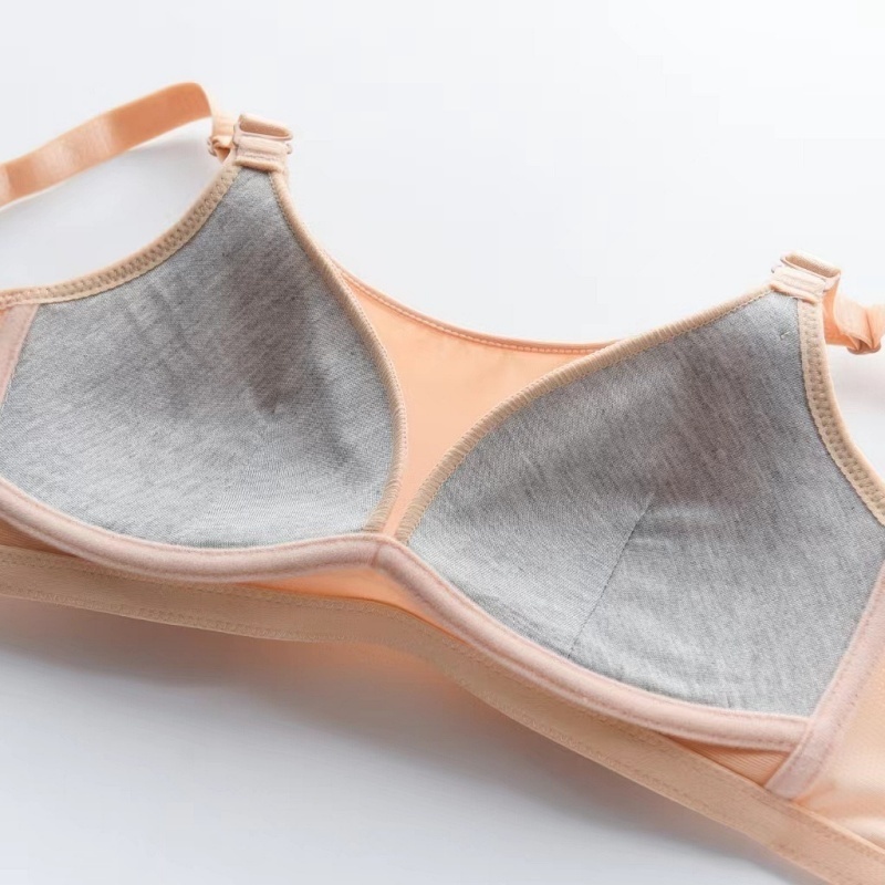 [Stella Fashion] Girls' Rimless Bras thin section breathable tube top anti-glare  wrapped chest No Steel Ring Bra
