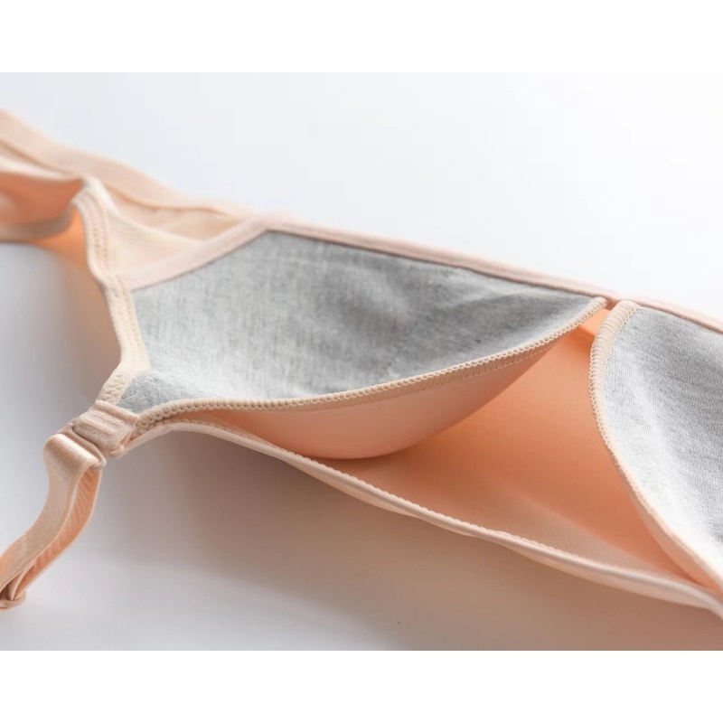 [Stella Fashion] Girls' Rimless Bras thin section breathable tube top anti-glare  wrapped chest No Steel Ring Bra