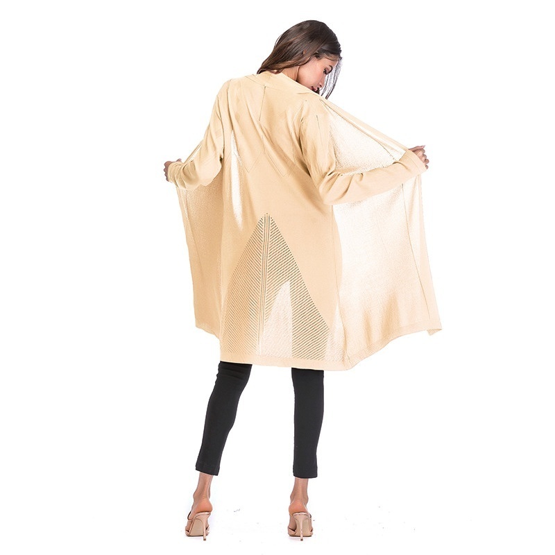 [Stella Fashion] Women Long Sleeve Cardigan Knitted Fabrics