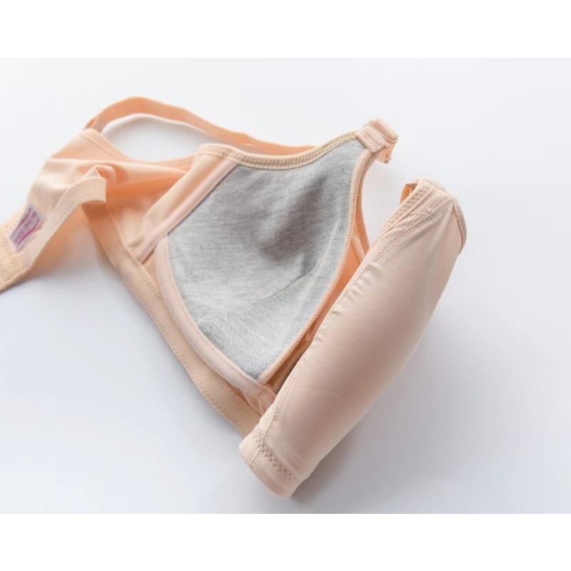 [Stella Fashion] Girls' Rimless Bras thin section breathable tube top anti-glare  wrapped chest No Steel Ring Bra