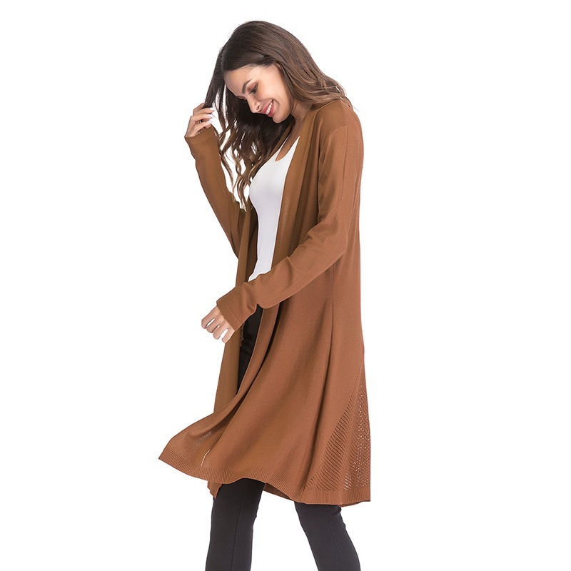 [Stella Fashion] Women Long Sleeve Cardigan Knitted Fabrics