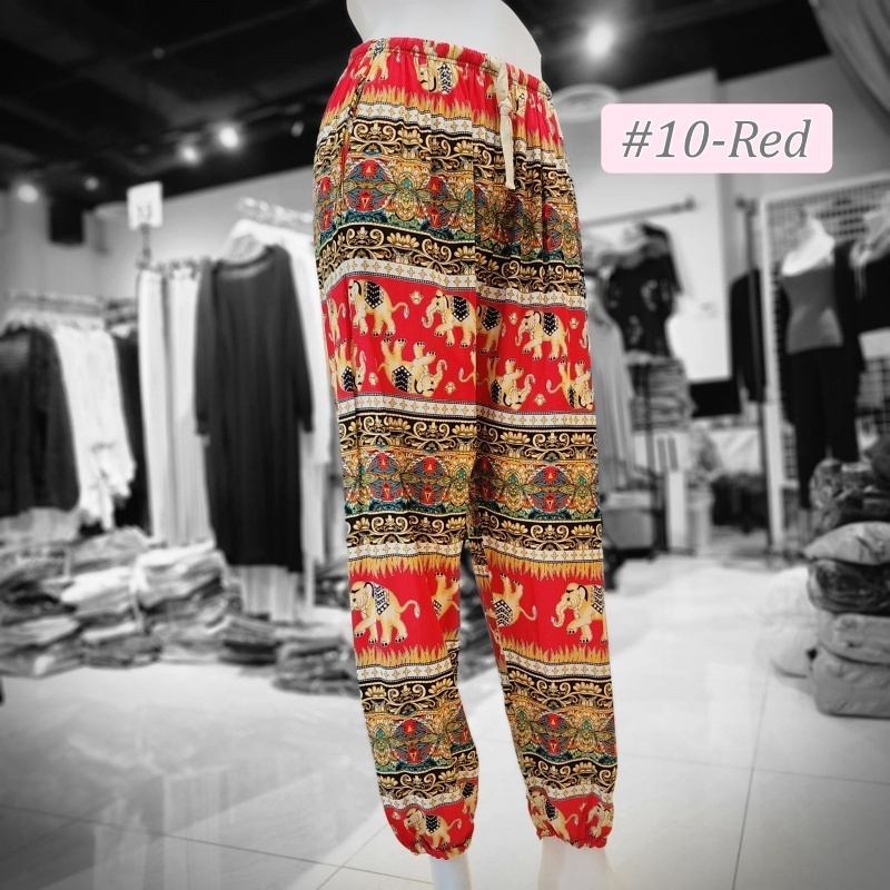 Stella Fashion Thai elephant yoga pants bloomers yoga clothes women's casual lace-up pants