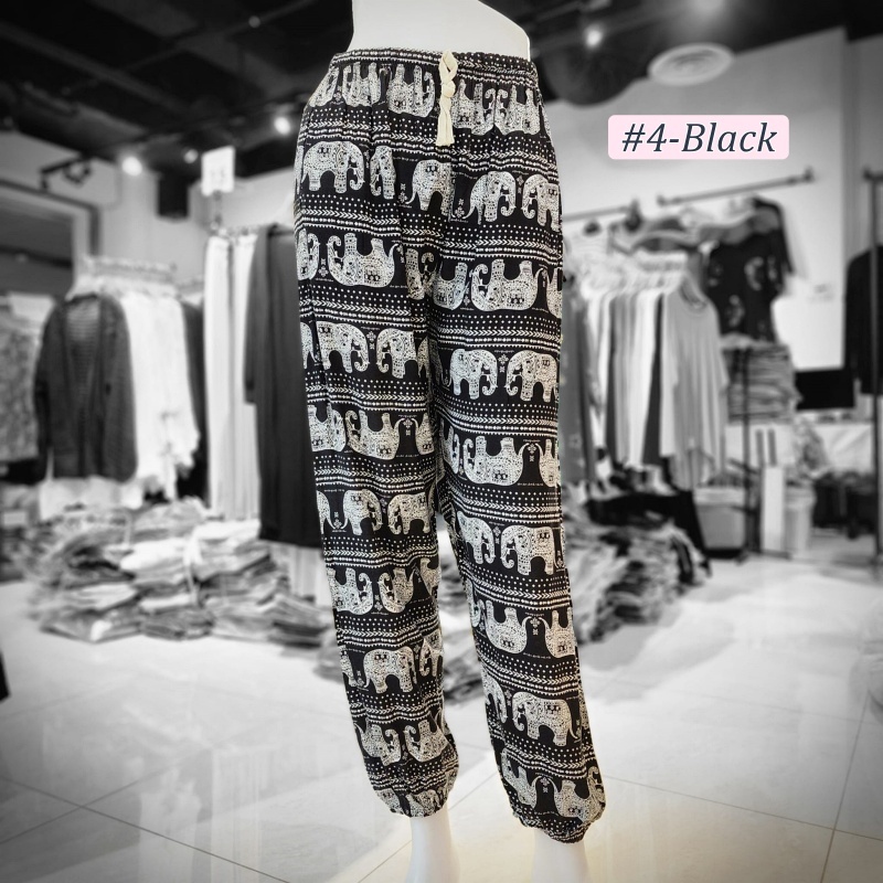 Stella Fashion Thai elephant yoga pants bloomers yoga clothes women's casual lace-up pants