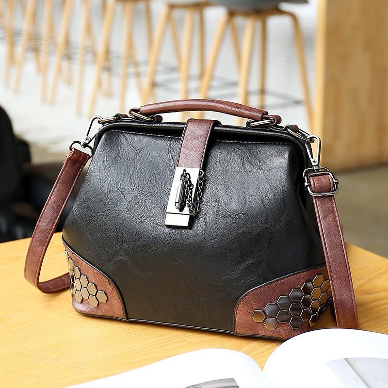Ladies vintage leather shoulder bag mySite