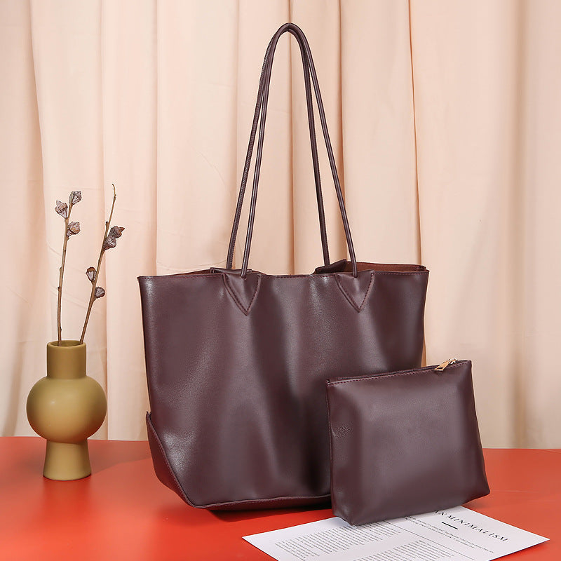 Vintage Leather Tote Bag mySite