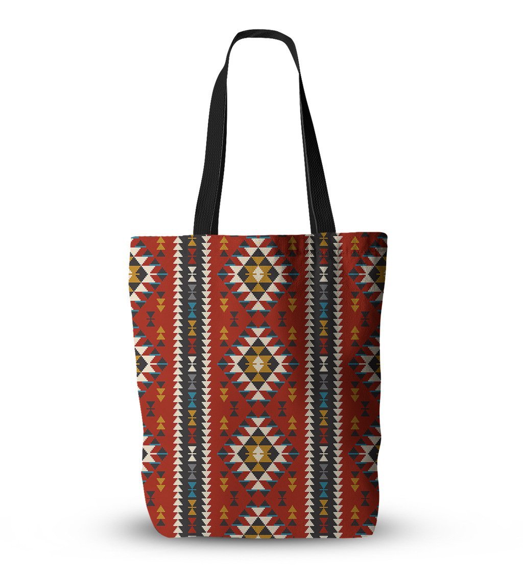 Bohemian ethnic style one-shoulder canvas shopping bag mySite