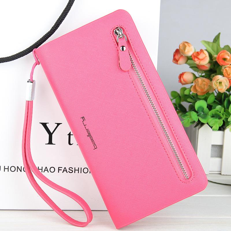Ladies Long Cross Pattern Wallet mySite