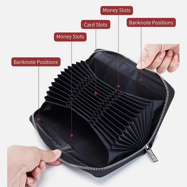 RFID Genuine Leather Card Wallet mySite