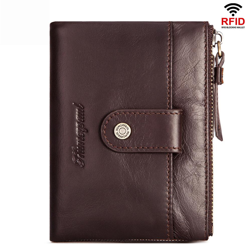 RFID Genuine Leather Men's 6 Card Wallet mySite