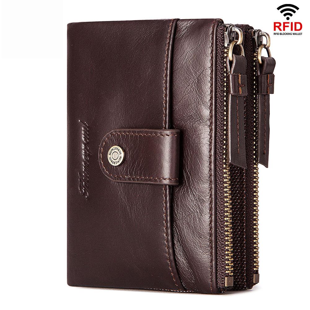 RFID Genuine Leather Men's 6 Card Wallet mySite