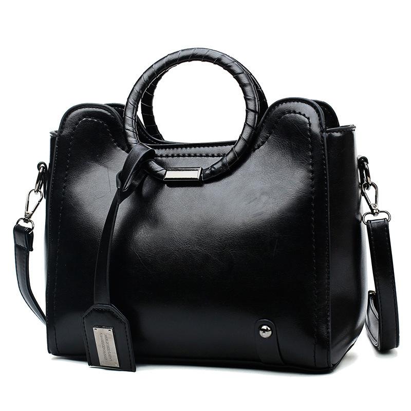 Fashionable oilskin versatile women's single shoulder diagonal women's bag mySite