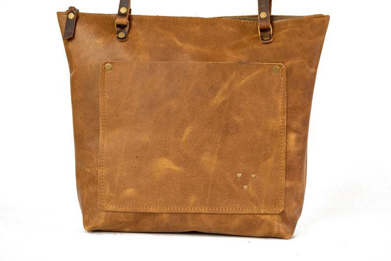 Vintage oil wax leather vegetable tanned large-capacity shoulder bag mySite