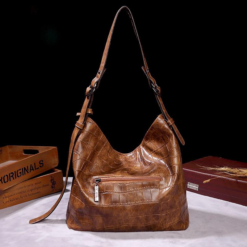 Vintage brand style single shoulder cross-arm capacity women's bag mySite