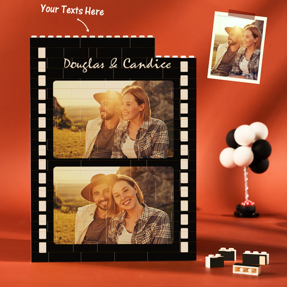 Custom Building Block Puzzle Vertical Building Photo Brick Film Style Valentine Gift - MyHawaiianShirtsAU