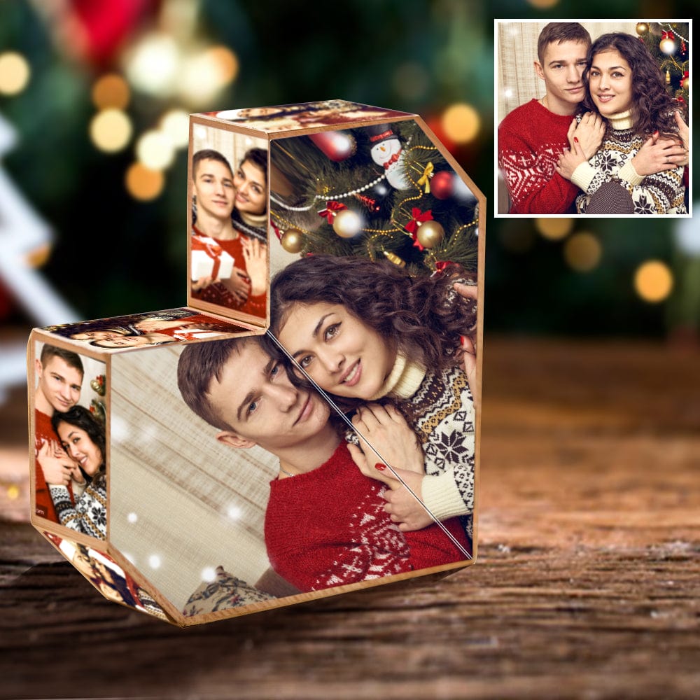 Custom Photo Rubic's Cube Multiphoto Colorful Wooden Rubic's Cube Christmas Gifts For Couple - MyHawaiianShirtsAU