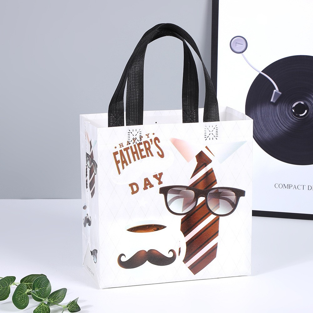 Father's Day gift bag white - MyHawaiianShirtsAU