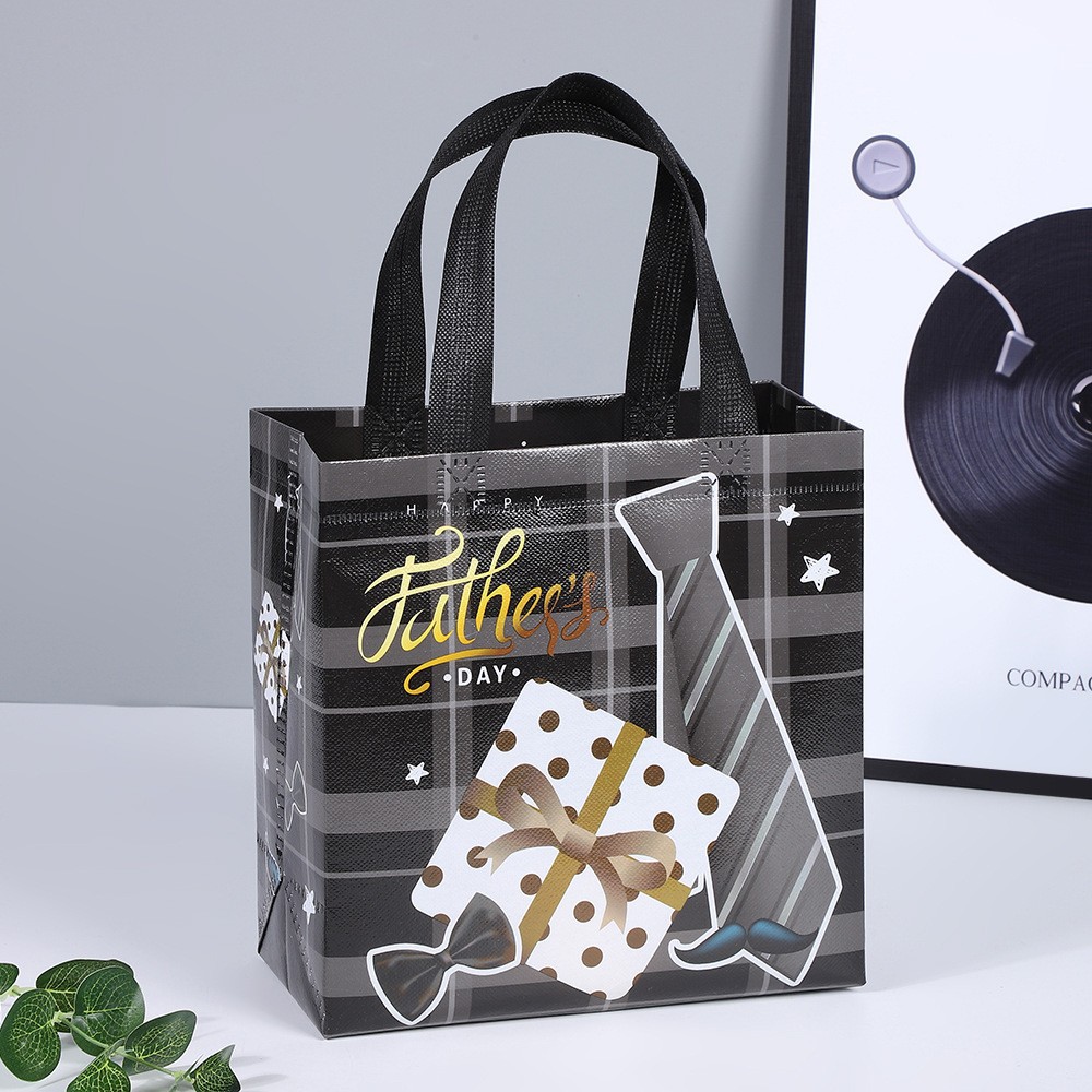 Father's Day gift bag black - MyHawaiianShirtsAU