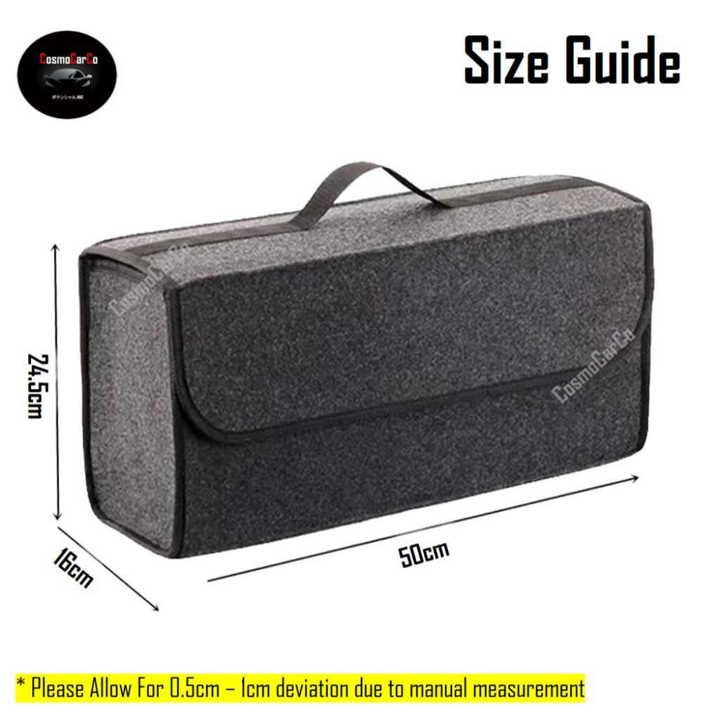 Foldable Car Boot Organiser Box Portable Storage Organizer Collapsible Container Holder Trunk Rear