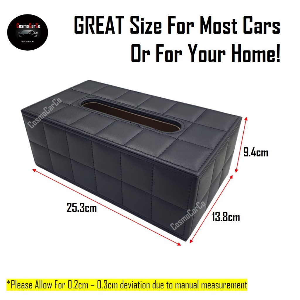 Car Tissue Box Holder Cover Dashboard Storage Paper Napkin Organiser Home Use Kitchen Living Room