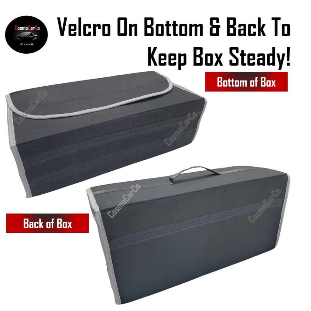 Foldable Car Boot Organiser Box Portable Storage Organizer Collapsible Container Holder Trunk Rear