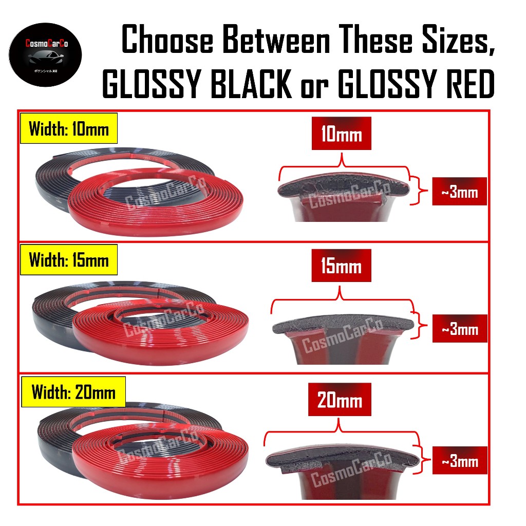 5m Car Exterior Body Strip Bumper Door Window Decorative PVC Trim Sticker Styling Automotive Accessories