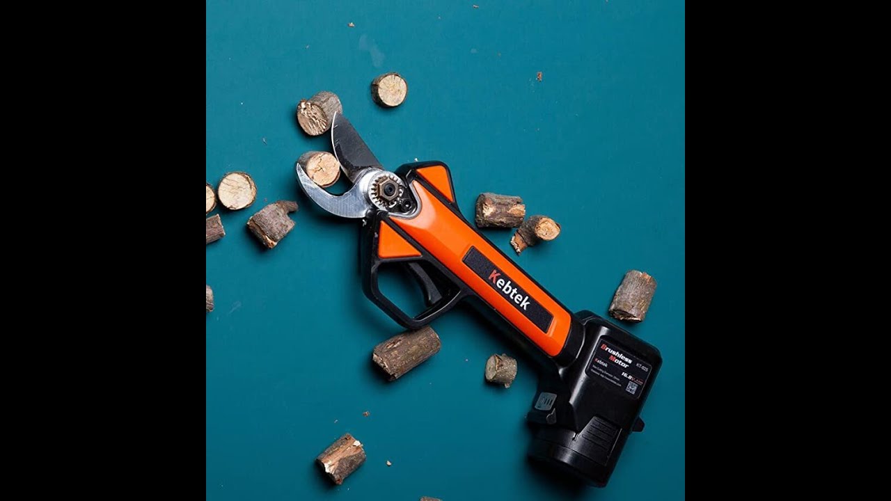 軽量880g・日本製フッ素刃】Kebtek 電動剪定バサミ30mm 品番KT-930